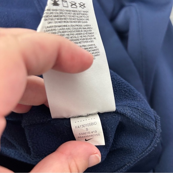 Nike NFL Denver Broncos Men's Hoodie Navy Blue Athletic Activewear Therma Fit S - Picture 8 of 10